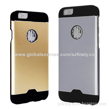 Metal case for iPhone 6, plating aluminum sheet with rubber coating, various colors availableNew